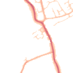 Daytime road noise heatmap for CO9 4DW