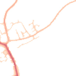 Daytime road noise heatmap for CO9 4QL