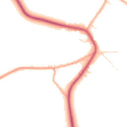 Daytime road noise heatmap for CO9 4SW
