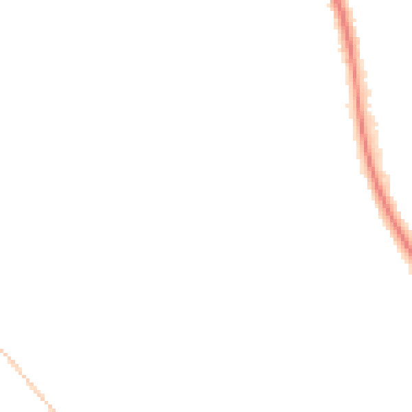 Night-time road noise heatmap for CR0 0HT