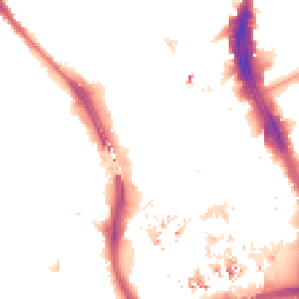 Night-time road noise heatmap for CR0 1XE