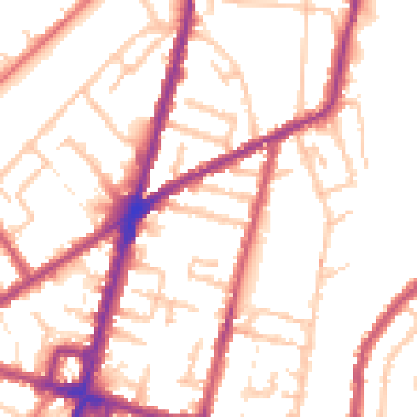 Daytime road noise heatmap for CR0 2ER