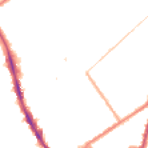 Night-time road noise heatmap for CR0 2PP