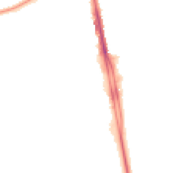 Night-time road noise heatmap for CR0 4GJ