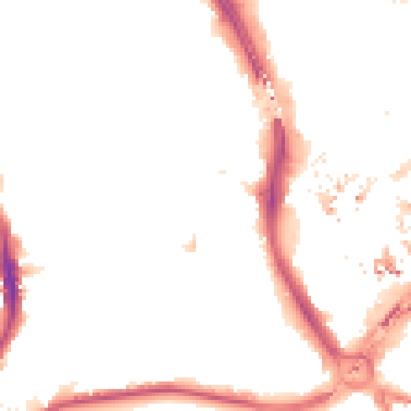 Night-time road noise heatmap for CR0 4JE