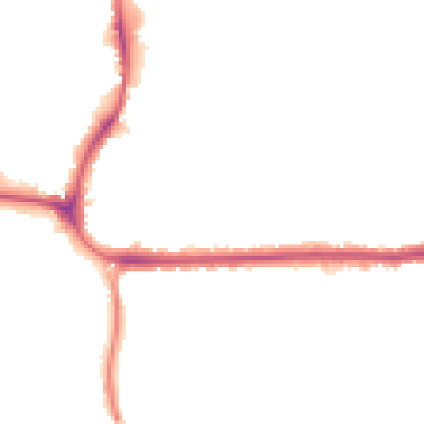 Night-time road noise heatmap for CR0 4PU