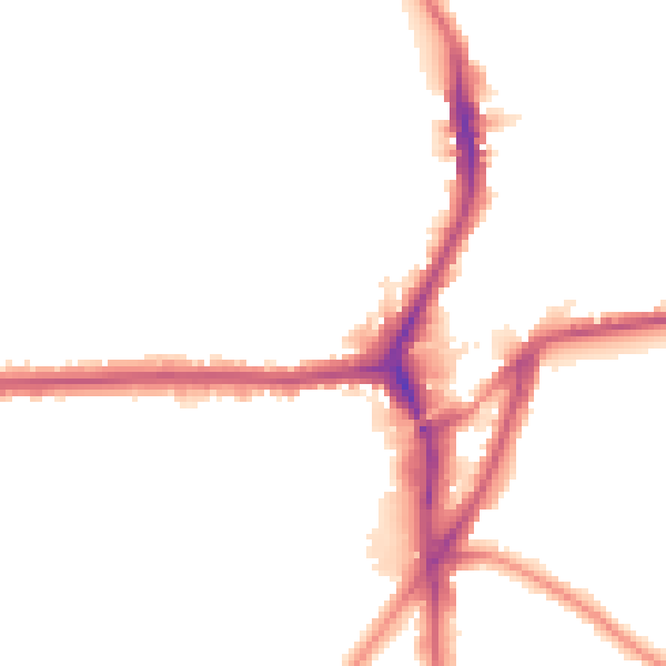 Night-time road noise heatmap for CR0 4QA