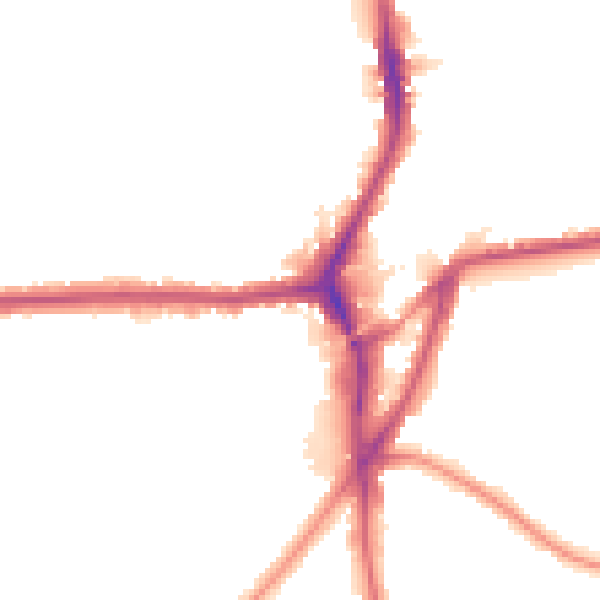 Night-time road noise heatmap for CR0 4QB