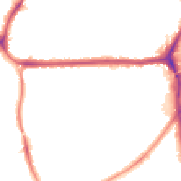 Night-time road noise heatmap for CR0 4QT