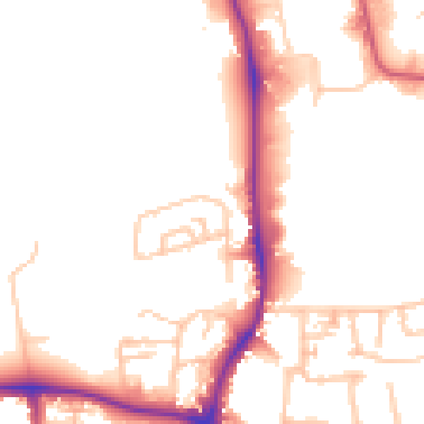Daytime road noise heatmap for CR0 4UG
