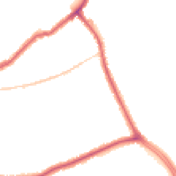 Night-time road noise heatmap for CR0 7JG