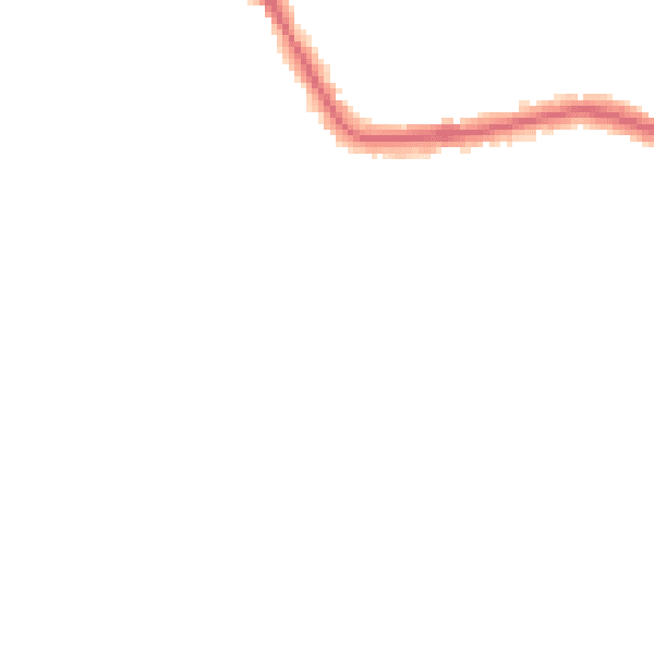 Night-time road noise heatmap for CR0 7QL