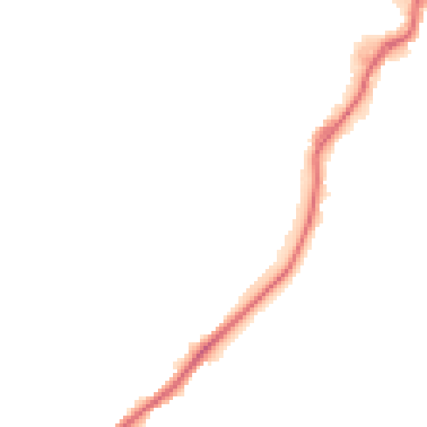 Night-time road noise heatmap for CR0 7TQ