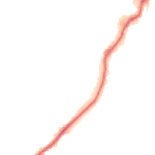 Night-time road noise heatmap for CR0 7TR