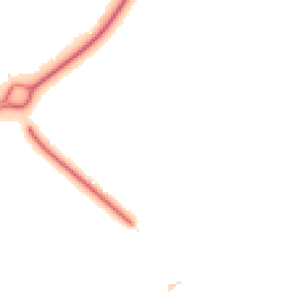 Night-time road noise heatmap for CR0 9DT