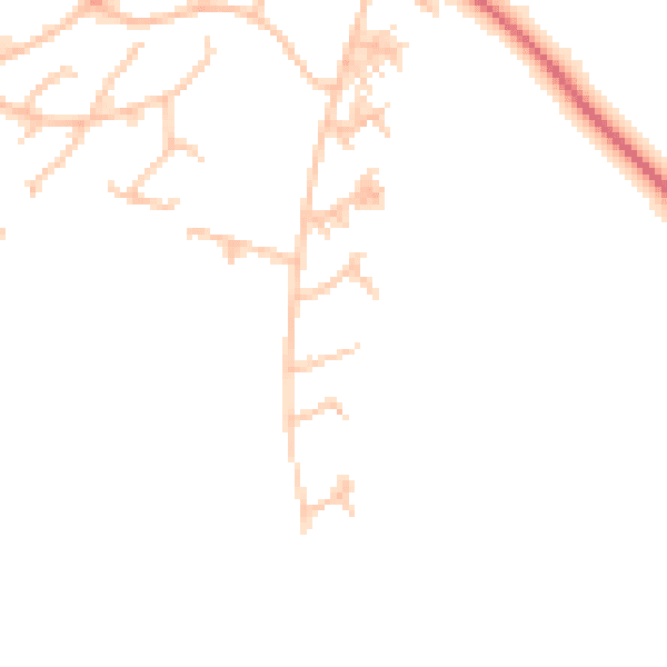 Daytime road noise heatmap for CR0 9HH