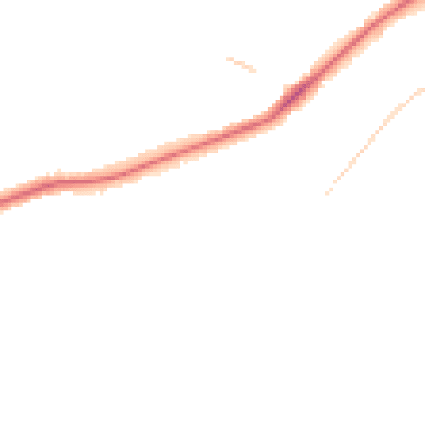 Night-time road noise heatmap for CR0 9LF