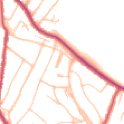 Daytime road noise heatmap for CR2 0AD