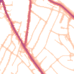 Daytime road noise heatmap for CR2 0AE