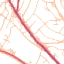 Daytime road noise heatmap for CR2 0AG