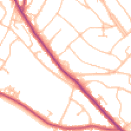 Daytime road noise heatmap for CR2 0AN