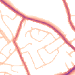 Daytime road noise heatmap for CR2 0AQ