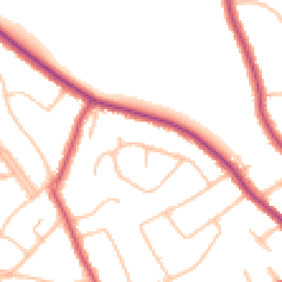 Daytime road noise heatmap for CR2 0AR