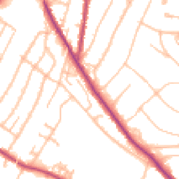 Daytime road noise heatmap for CR2 0AT