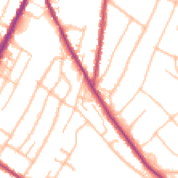 Daytime road noise heatmap for CR2 0AU