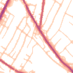 Daytime road noise heatmap for CR2 0AW