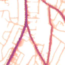 Daytime road noise heatmap for CR2 0AZ