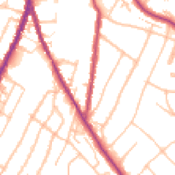 Daytime road noise heatmap for CR2 0BG