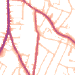 Daytime road noise heatmap for CR2 0BH