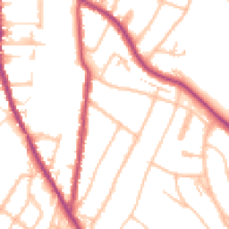 Daytime road noise heatmap for CR2 0BN