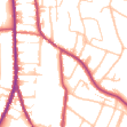 Daytime road noise heatmap for CR2 0BP