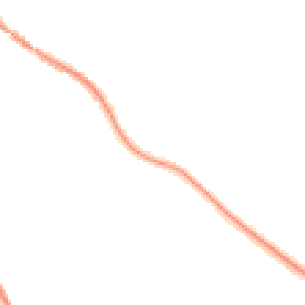 Night-time road noise heatmap for CR2 0DD