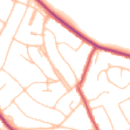 Daytime road noise heatmap for CR2 0DH
