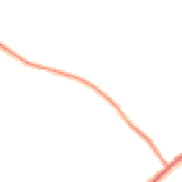 Night-time road noise heatmap for CR2 0DP
