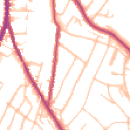 Daytime road noise heatmap for CR2 0FL