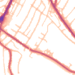 Daytime road noise heatmap for CR2 0HN
