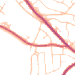 Daytime road noise heatmap for CR2 0JB