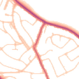 Daytime road noise heatmap for CR2 0LL
