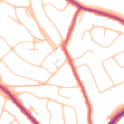 Daytime road noise heatmap for CR2 0LN