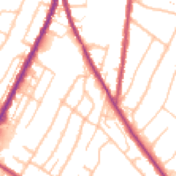 Daytime road noise heatmap for CR2 0NH