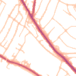 Daytime road noise heatmap for CR2 0NY