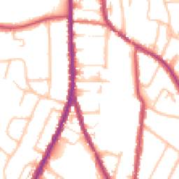 Daytime road noise heatmap for CR2 0PY