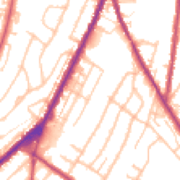 Daytime road noise heatmap for CR2 0QA