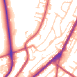 Daytime road noise heatmap for CR2 6DZ
