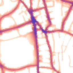 Daytime road noise heatmap for CR2 6EA