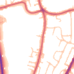 Daytime road noise heatmap for CR2 6FX
